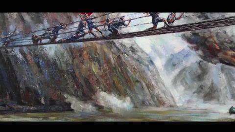 衛星視角再現紅軍<em>飛奪</em><em>瀘定橋</em>軍事奇跡