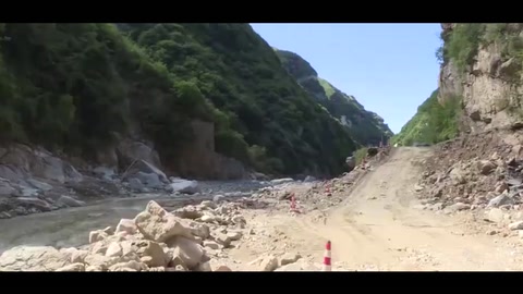 101省道藍田水毀路段提前<em>搶</em>通