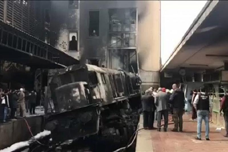 開羅火車站大火<em>致</em>25死50<em>傷</em>