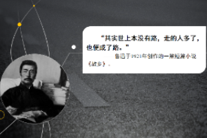 魯迅<em>的</em><em>名言</em>“世上本沒有路，走的人多了也就成了路”