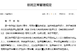 航班正常管理<em>規定</em>