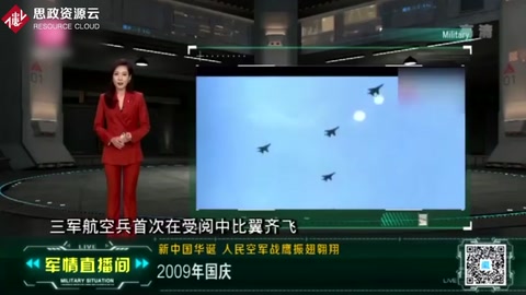 2009年國慶閱兵群星閃耀，國產(chǎn)先進(jìn)戰(zhàn)鷹集中亮相
