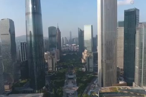 廣州市新地標(biāo)建筑——廣州塔，被廣州人稱(chēng)為“小蠻腰”
