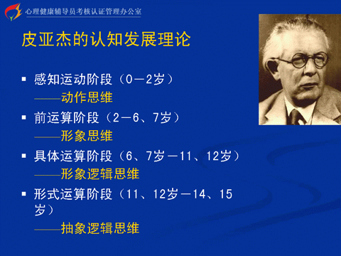 <em>皮亞杰</em>認知發展觀