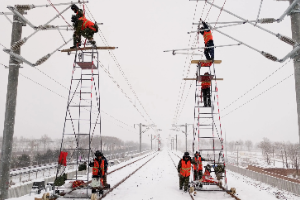<em>授課</em><em>圖片</em>—<em>檢</em><em>車</em>員清除接觸網冰雪