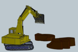 挖掘機<em>工作</em><em>原理</em>展示