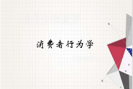課件：工商管理、財(cái)務(wù)管理、經(jīng)濟(jì)學(xué)專業(yè)《消費(fèi)者行為學(xué)》