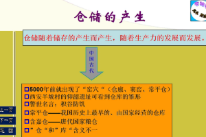<em>微</em><em>課</em>：現代<em>物流</em><em>管理</em><em>專業</em>《<em>倉儲</em><em>管理</em>技術—我國<em>倉儲</em>的產生與發展》
