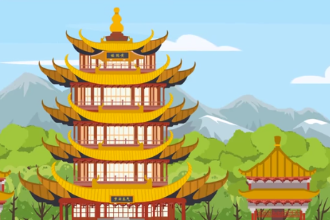 黃鶴樓送孟浩然之廣陵—唐代<em>李白</em><em>詩作</em>