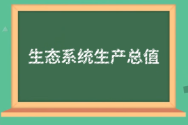 一分鐘了解生態(tài)系統(tǒng)生產(chǎn)總值（GEP）