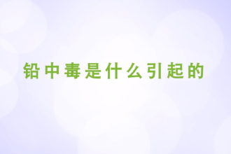 鉛<em>中毒</em>是<em>什么</em>引起的