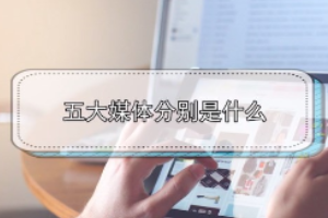 五大媒體分別是<em>什么</em>？